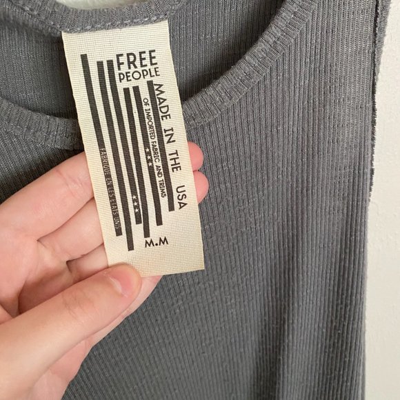 Free People Grey Tank - Picture 2 of 3